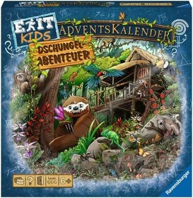 Ravensburger Exit Kids Adventskalender Dschungel-Abenteuer