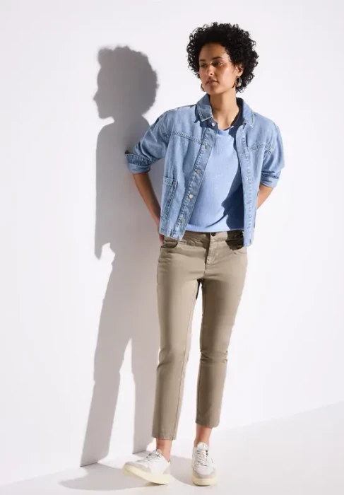Street One 7/8-Satin Hose safari beige (Damen)