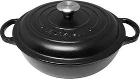 Le Creuset Stew Pot Gusseisen Bräter rund 22cm schwarz