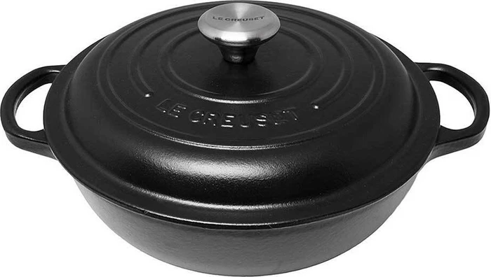 Le Creuset Stew Pot Gusseisen Bräter rund 22cm schwarz