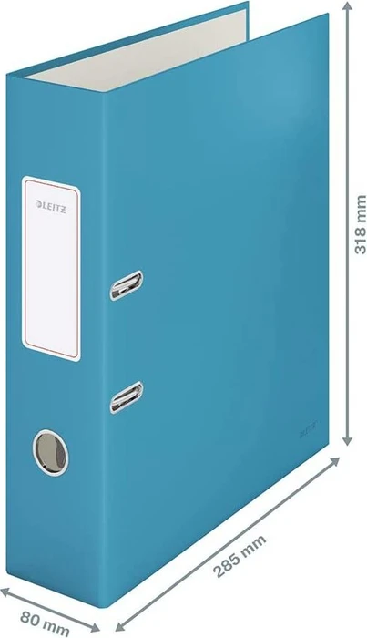 Leitz Qualitäts Ordner 2-Ring 180° Cosy Soft-Touch, 80mm, A4, blau
