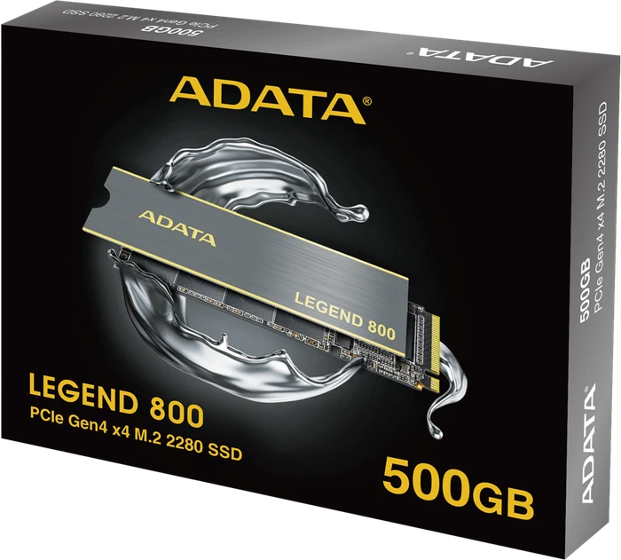 ADATA LEGEND 800 500GB, M.2 2280 / M-Key / PCIe 4.0 x4, Kühlkörper