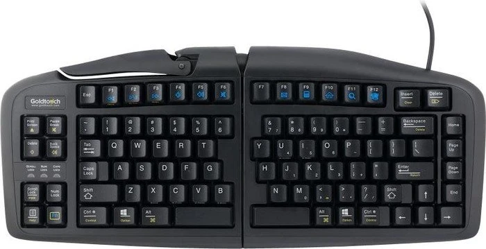 R-Go Goldtouch Adjustable V2 QWERTY schwarz, USB, UK