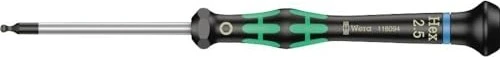 Wera Kraftform Micro 2052 Elektroniker Innensechskant Schraubendreher, 2.5x60mm