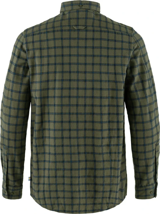 Fjällräven Övik Flannel Hemd langarm laurel green/indigo blue (Herren)
