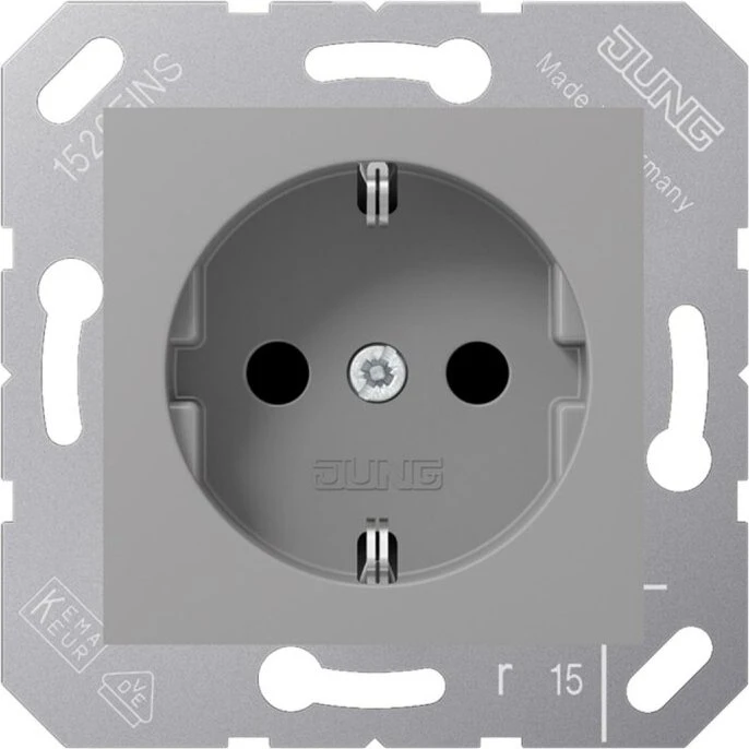 Jung Serie CD SCHUKO Steckdose Thermoplast 16A 250V, grau