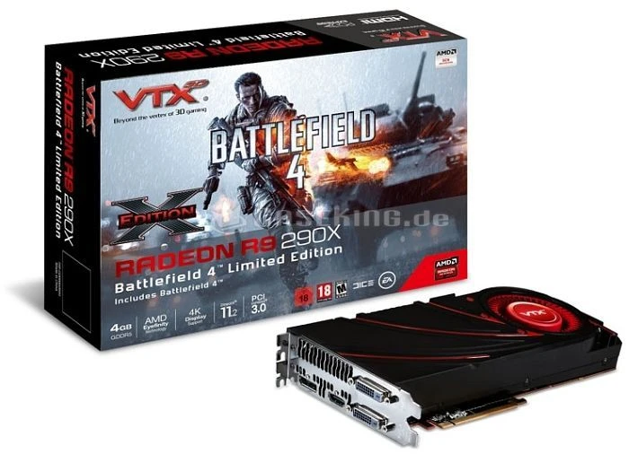 VTX3D Radeon R9 290X X-Edition Battlefield 4 Edition, 4GB GDDR5, 2x DVI, HDMI, DP