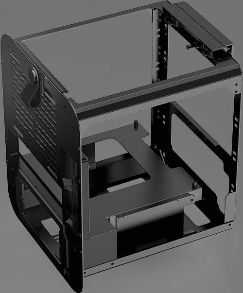 Jonsbo Jonsplus BO 100, schwarz, Glasfenster, Mini-ITX