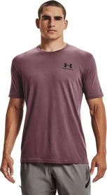 Under Armour Sportstyle Left Chest Funktionsshirt kurzarm ash plum/black (Herren)
