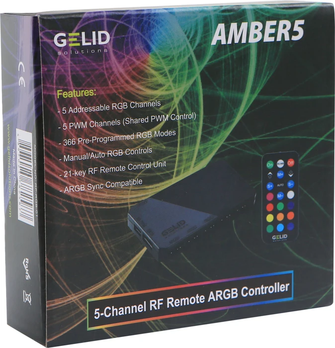 Gelid Solutions Amber 5, Licht- und Lüfterverteiler, 5-fach