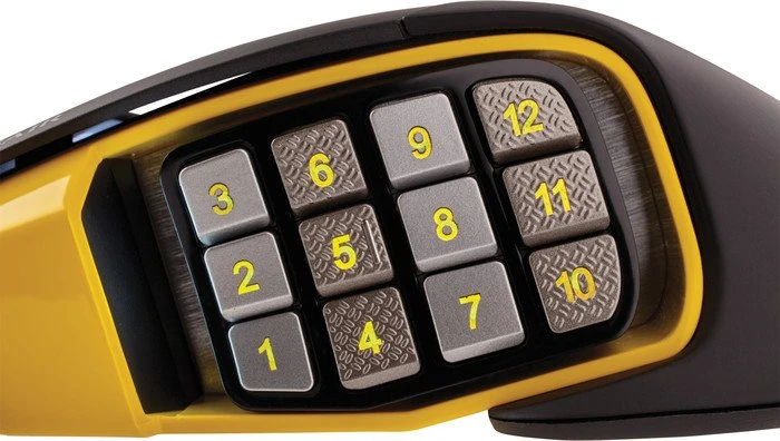 Corsair Scimitar Pro RGB Optical MOBA/MMO Gaming Mouse gelb, USB