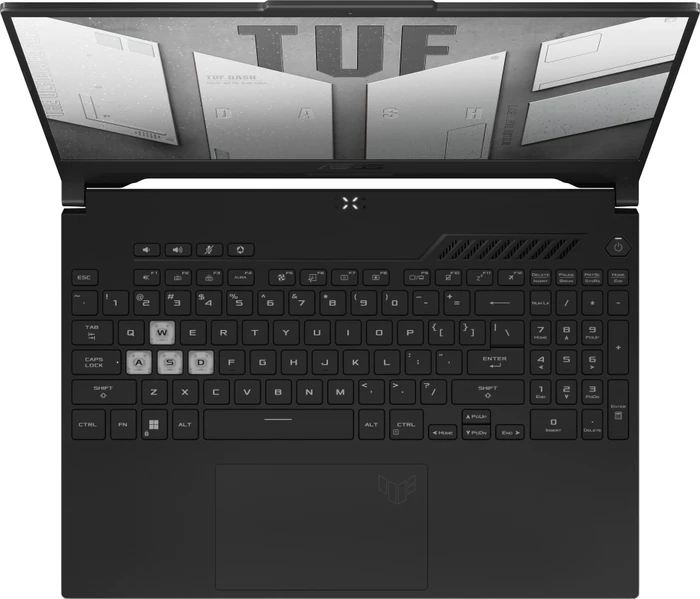 ASUS TUF Dash F15 FX517ZR-HN004W, Black, Core i7-12650H, 16GB RAM, 512GB SSD, GeForce RTX 3070, DE