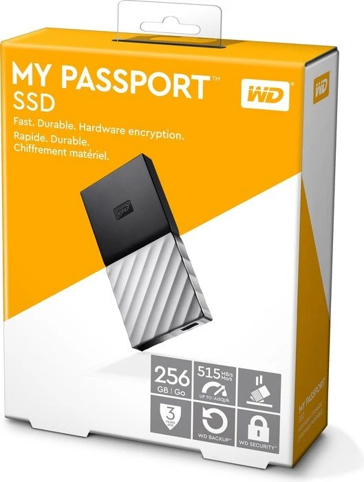 Western Digital WD My Passport SSD, 256GB, USB-C 3.1