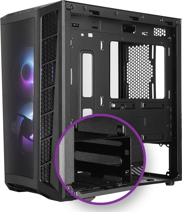 Cooler Master MasterBox MB320L ARGB, Glasfenster