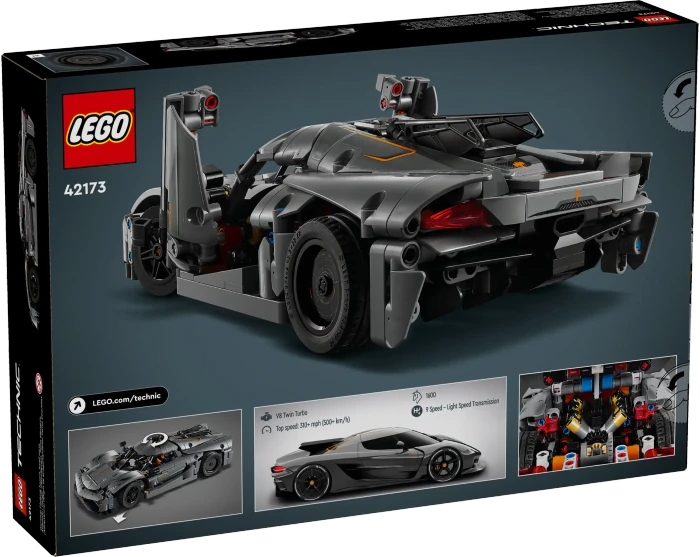 LEGO Technic - Koenigsegg Jesko Absolut Supersportwagen in grau