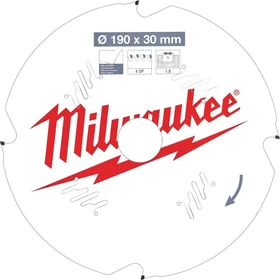 Milwaukee CSB P FC D Kreissägeblatt 4Z, 190x1.8x30mm, 1 Stück