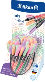 Pelikan inky Pastell Tintenroller (Mine) sortiert, Rechtshänder, 50er-Set, Display