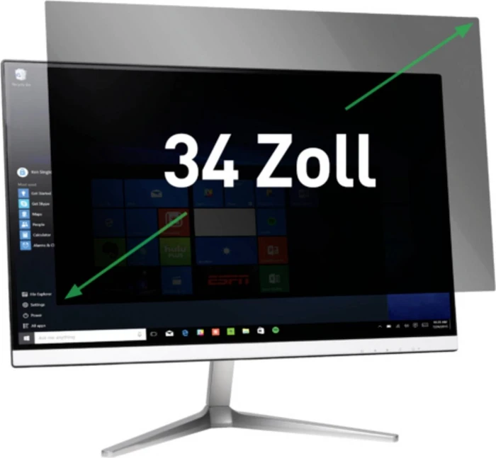 Leitz Blickschutzfilter für 86.4 cm (34") Bildformat: 21:9 69050000