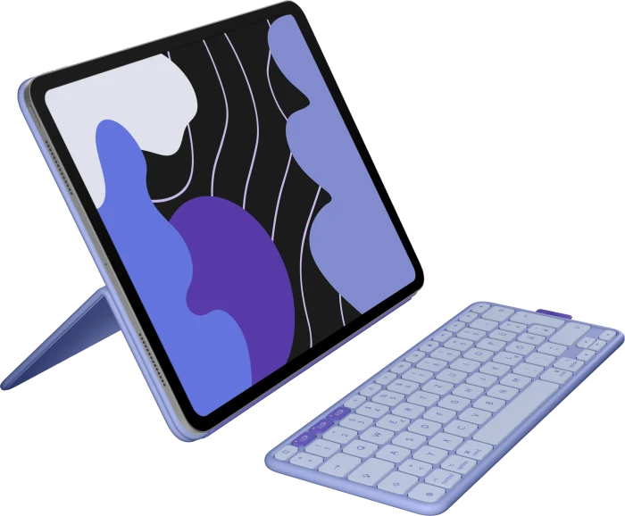 Logitech Flip Folio, Tastatur-Case für Apple iPad Pro 13" (M4) und iPad Air 13" (M2/M3)