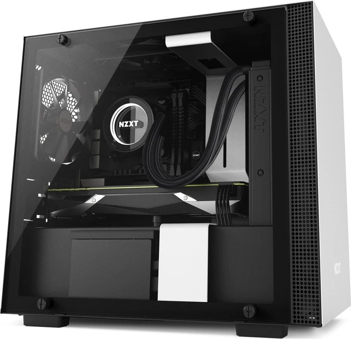 NZXT H200 weiß, Glasfenster, Mini-ITX