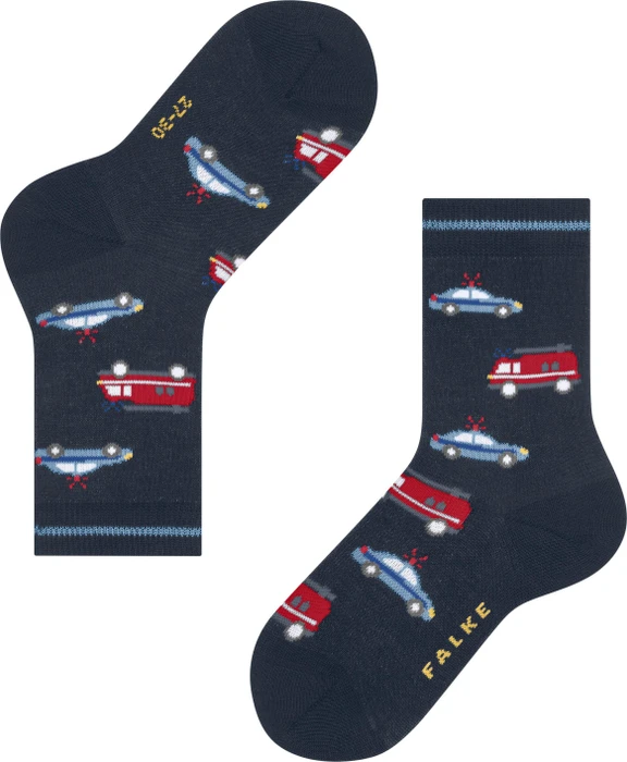 Falke Police and Fire Cars Socken space blue (Junior)