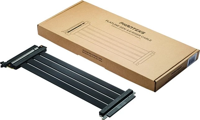 Phanteks Vertical GPU Riser Extender Flatline, gerade, PCIe 4.0, 300mm