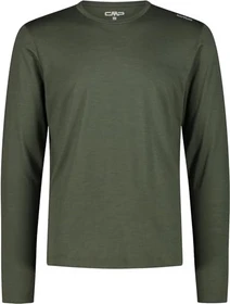 CMP Unlimitech Performance Merino Funktionsshirt langarm oliv (Herren)