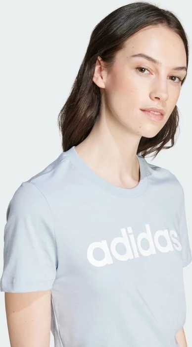 adidas Loungewear Essentials Slim Logo T-Shirt kurzarm wonder blue (Damen)