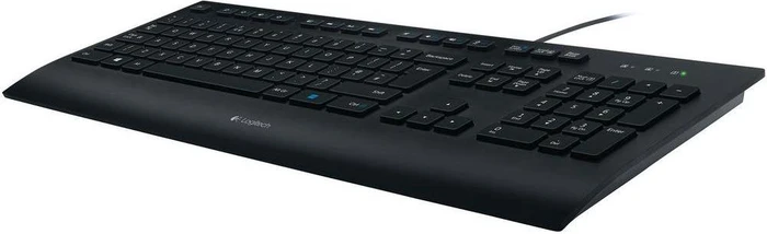 Logitech Corded Keyboard K280e, schwarz, USB, FR