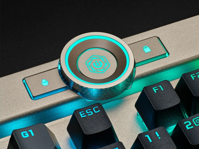 Corsair Gaming K100 RGB Midnight Gold, Corsair OPX, USB, US