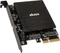 Akasa M.2 PCIe and M.2 SATA SSD adapter card with RGB LED light and heatsink Vorschaubild