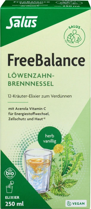 Salus FreeBalance Löwenzahn-Brennnessel Elixier, 250ml