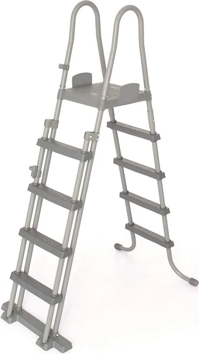 Bestway Poolleiter mit Sitzbrett, 4+4 Stufen