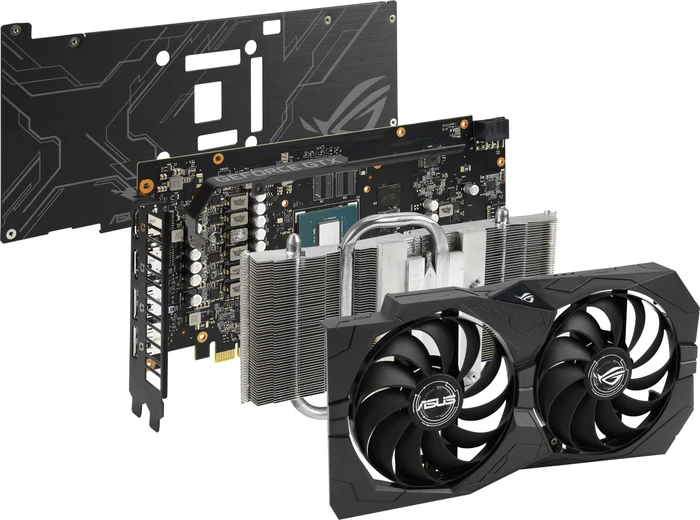 ASUS ROG Strix GeForce GTX 1660 SUPER Advanced, ROG-STRIX-GTX1660S-A6G-GAMING, 6GB GDDR6, 2x HDMI, 2x DP