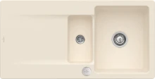 Villeroy & Boch Siluet Flat 980x490mm Einbau Becken reversibel mit Ablauffernbedienung ivory