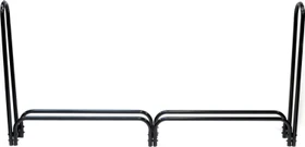 ShelterLogic Kaminholzregal inkl. Abdeckung 244x25x118cm schwarz