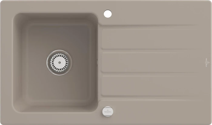 Villeroy & Boch Architectura 860x510mm Becken reversibel mit Ablauffernbedienung almond