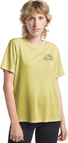 Jack Wolfskin Vonnan Graphic Funktionsshirt kurzarm ridge leaf lemon ice (Damen)