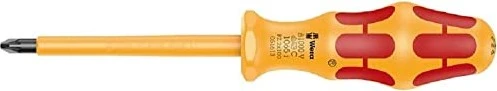 Wera Kraftform Plus Serie 1000 VDE 1065 i PZ Pozidriv Schraubendreher, PZ2x100mm