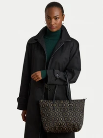 Ralph Lauren Keaton Shopper schwarz/gold