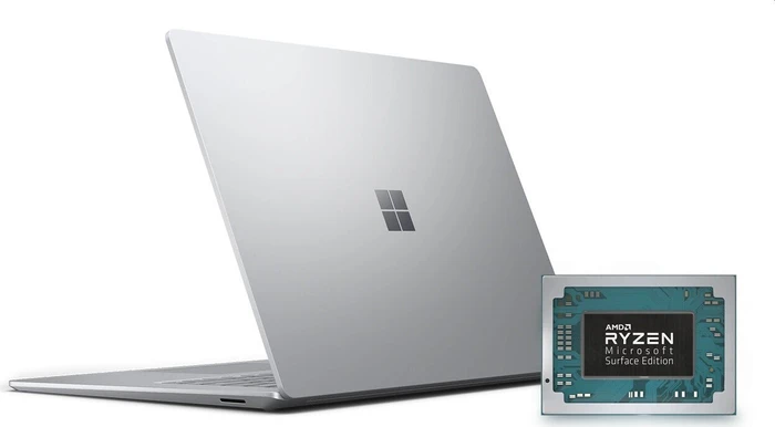 Microsoft Surface Laptop 3 15", Platin, Ryzen 5 3580U, 8GB RAM, 128GB SSD, DE
