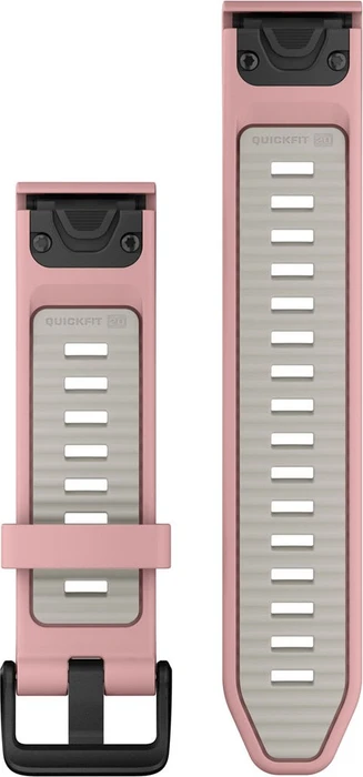 Garmin Ersatzarmband QuickFit 20 Silikon dust rose/fog grey