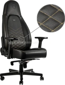 noblechairs Icon Gamingstuhl, schwarz/gold