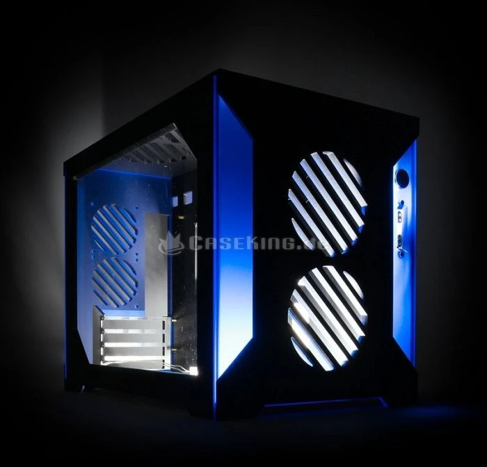 Parvum Systems S2.0 schwarz/blau, Acrylfenster