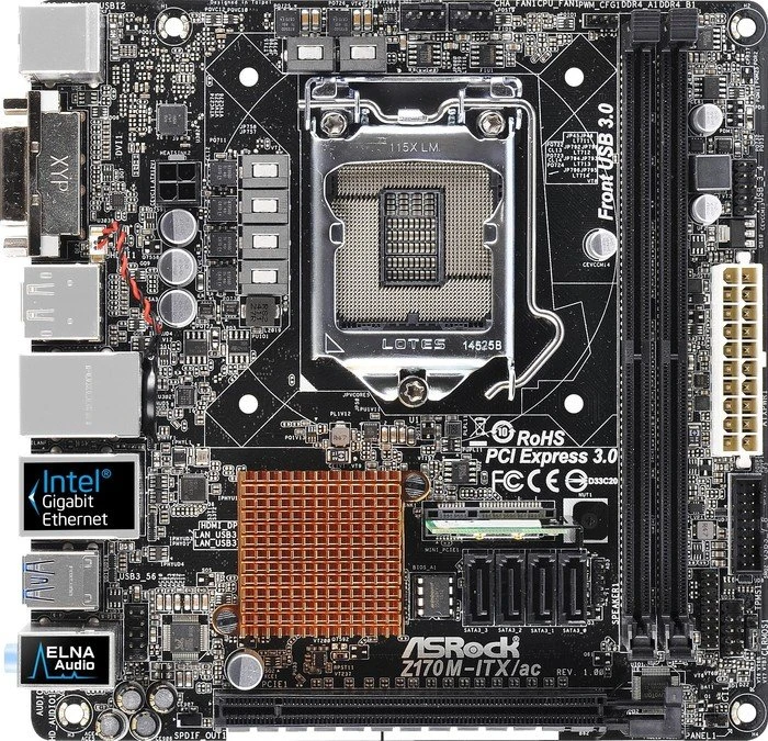 ASRock Z170M-ITX/ac (Intel 1151)