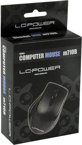 LC-Power M710B Optical Mouse, schwarz, USB