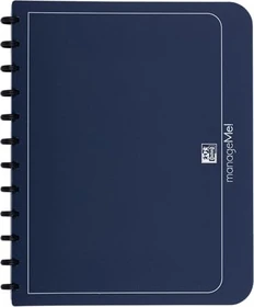 Oxford manageMe! Ringbuch mit vario-zipp, A4, blau, inkl. 25 Klarsichthüllen