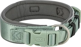 Trixie Premium Halsband, extra breit, L, Salbei/Grafit