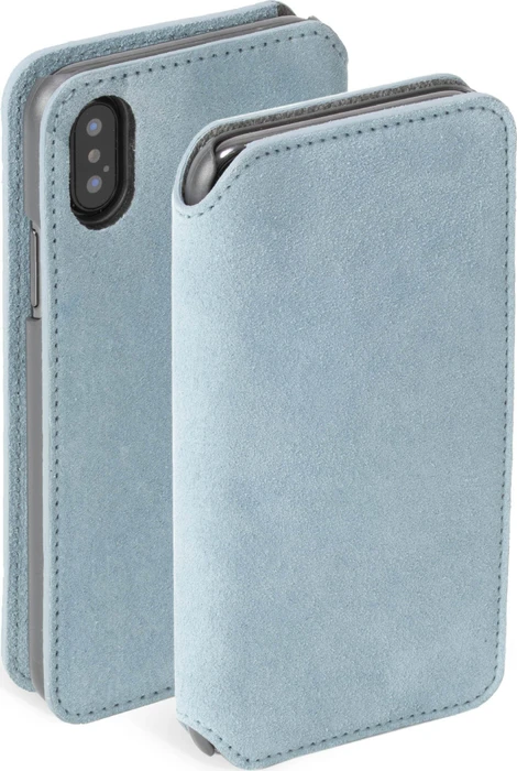 Krusell Broby 4 Card SlimWallet für Apple iPhone X/XS blau