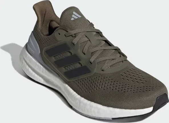 adidas Pureboost 23 olive strata/core black/halo silver (Herren)